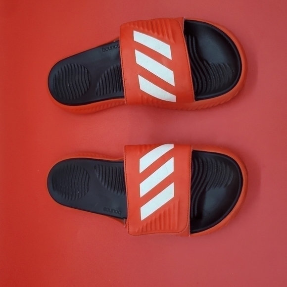 Adidas Shoes Men’s 9 Alphabounce Slides Red - Picture 8 of 8